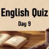 English Quiz Day 9